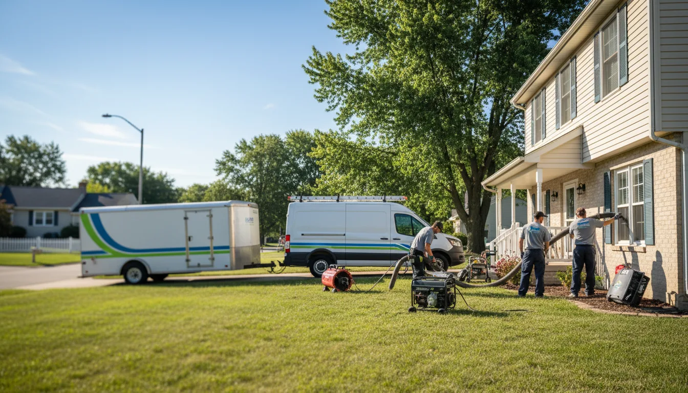 Flooded Basement Restoration And Cleanup With Repair in Henderson, MN near me